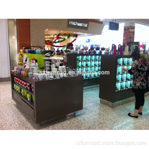 retail store wooden display cabinet/design display counter/wooden counter display